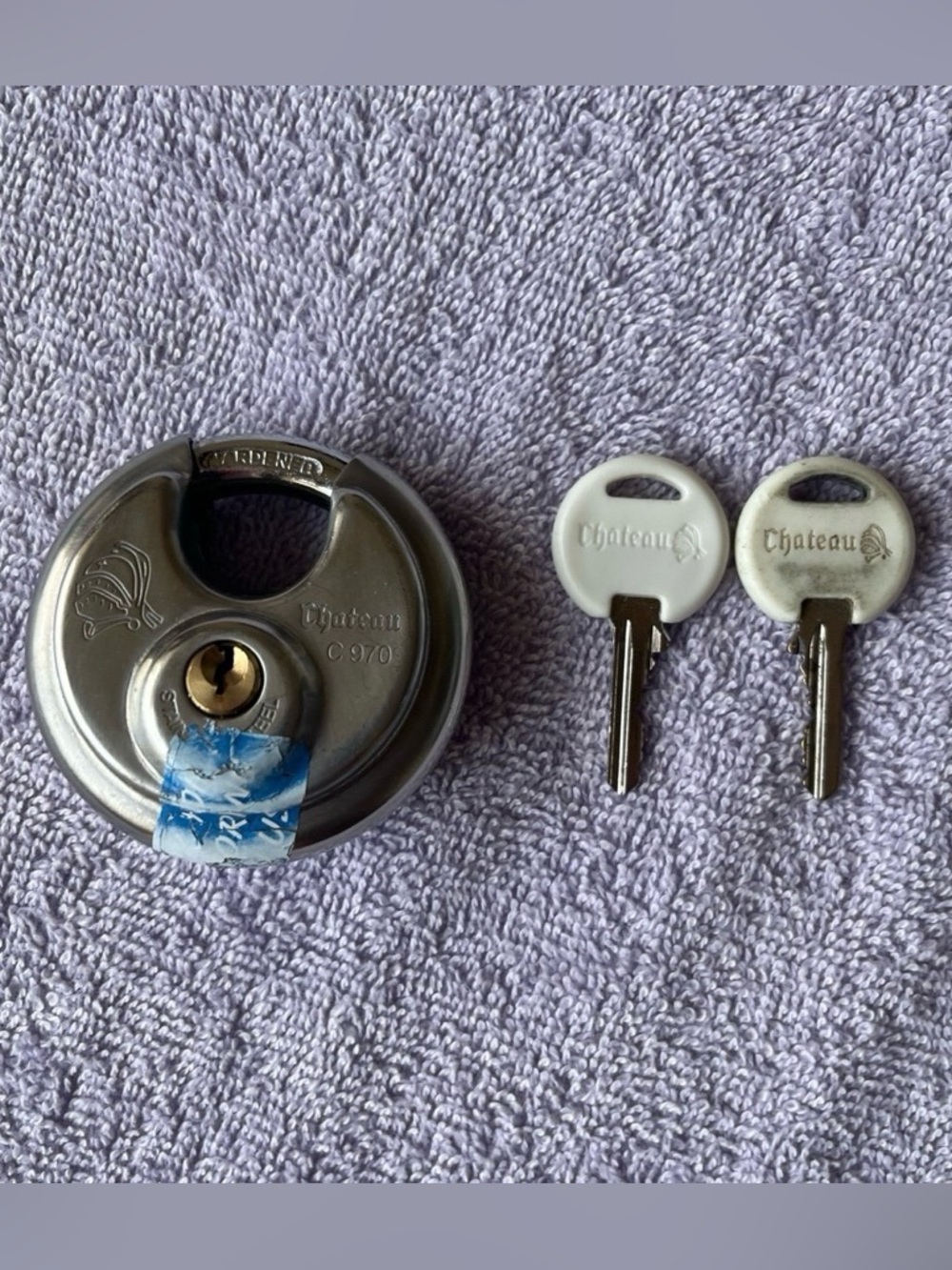 CHATEAU C 970 Heavy Duty Stainless Steel Lock With Two Keys